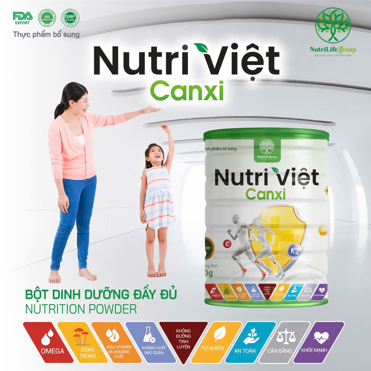 Canxi đồng hành cùng mẹ và bé
